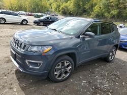 Jeep Compass salvage cars for sale: 2018 Jeep Compass Limited