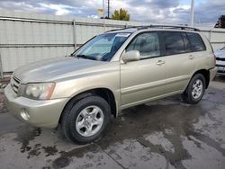 Toyota Highlander salvage cars for sale: 2003 Toyota Highlander