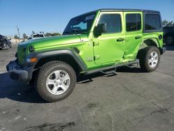 Jeep Wrangler salvage cars for sale: 2020 Jeep Wrangler Unlimited Sport