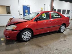 Toyota Corolla salvage cars for sale: 2006 Toyota Corolla CE