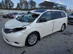 Toyota Sienna xle salvage cars for sale: 2015 Toyota Sienna XLE