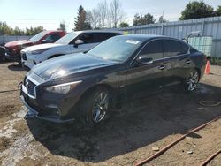 Vehiculos salvage en venta de Copart Ontario Auction, ON: 2018 Infiniti Q50 Luxe