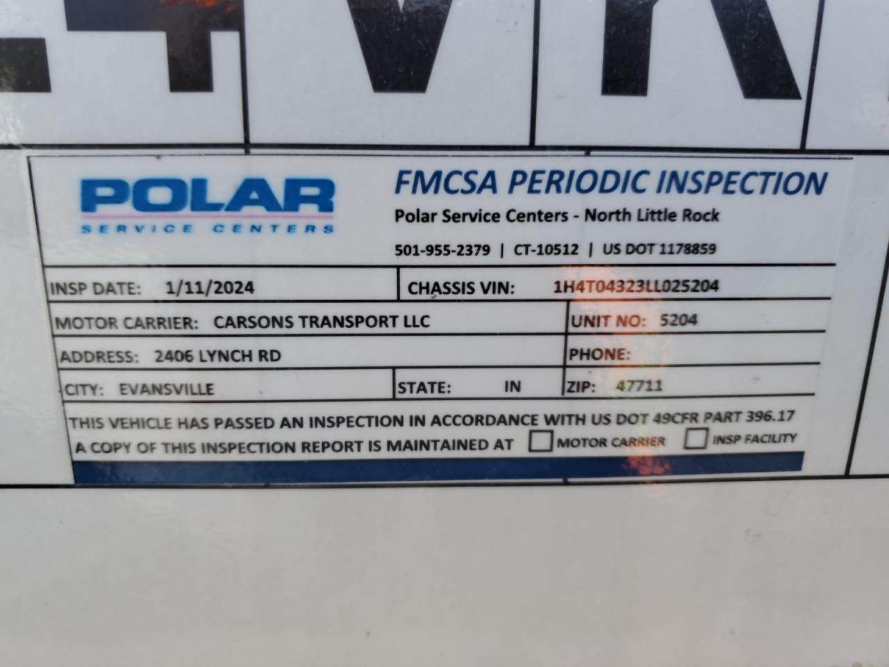 1990 Polar Tank Trailer