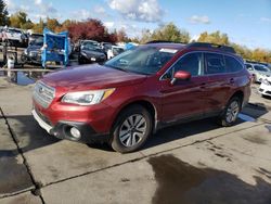 Subaru Outback 2.5i Premium salvage cars for sale: 2015 Subaru Outback 2.5I Premium