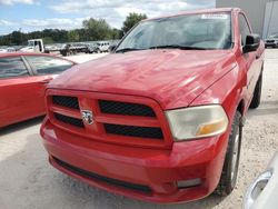 Dodge ram 1500 st salvage cars for sale: 2012 Dodge RAM 1500 ST