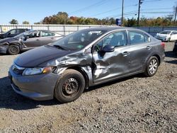 Honda Civic salvage cars for sale: 2012 Honda Civic LX