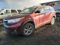 Toyota salvage cars for sale: 2015 Toyota Highlander XLE