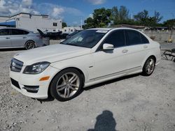 Mercedes-Benz salvage cars for sale: 2012 Mercedes-Benz C 250