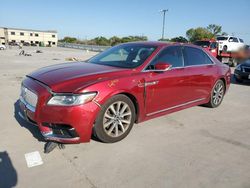 Lincoln Continental salvage cars for sale: 2017 Lincoln Continental Premiere