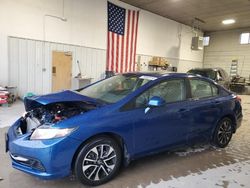 Honda Civic salvage cars for sale: 2013 Honda Civic EX