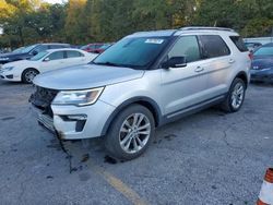 Ford Explorer salvage cars for sale: 2018 Ford Explorer XLT