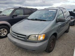 Toyota Sienna le salvage cars for sale: 2000 Toyota Sienna LE