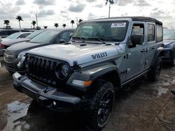 Jeep Wrangler Unlimited Sport salvage cars for sale: 2021 Jeep Wrangler Unlimited Sport