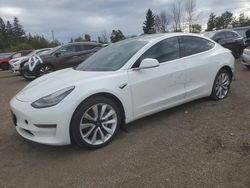 Salvage cars for sale from Copart Bowmanville, ON: 2020 Tesla Model 3