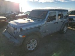 Jeep salvage cars for sale: 2021 Jeep Wrangler Unlimited Sport