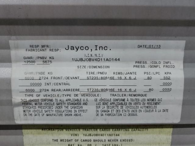 2013 Jayco Trailer