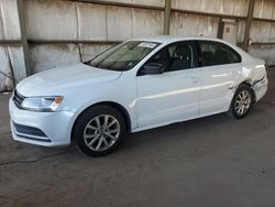 Volkswagen salvage cars for sale: 2016 Volkswagen Jetta SE