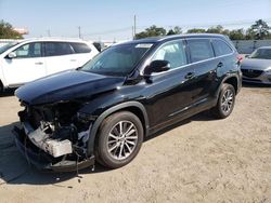 Toyota Highlander salvage cars for sale: 2018 Toyota Highlander SE