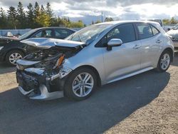 Salvage cars for sale from Copart Bowmanville, ON: 2022 Toyota Corolla SE