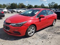 Chevrolet Cruze salvage cars for sale: 2016 Chevrolet Cruze LT