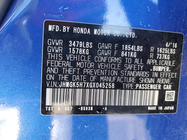 2016 Honda FIT EX