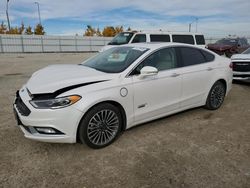 Ford salvage cars for sale: 2017 Ford Fusion Titanium Phev