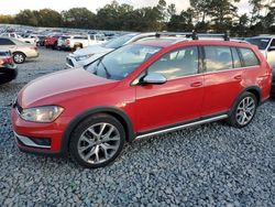 Volkswagen Golf salvage cars for sale: 2017 Volkswagen Golf Alltrack S