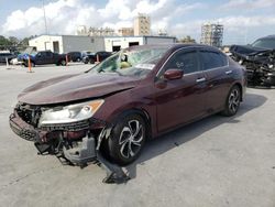 Honda salvage cars for sale: 2017 Honda Accord LX