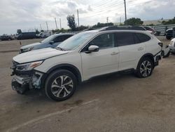 Subaru Outback salvage cars for sale: 2021 Subaru Outback Touring