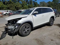 Toyota Highlander salvage cars for sale: 2019 Toyota Highlander LE