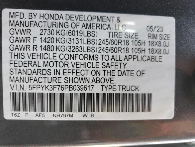 2023 Honda Ridgeline RTL-E