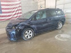 Salvage cars for sale from Copart Columbia, MO: 2018 Toyota Sienna LE