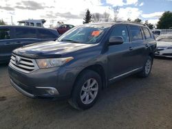 Salvage cars for sale from Copart Bowmanville, ON: 2013 Toyota Highlander Base