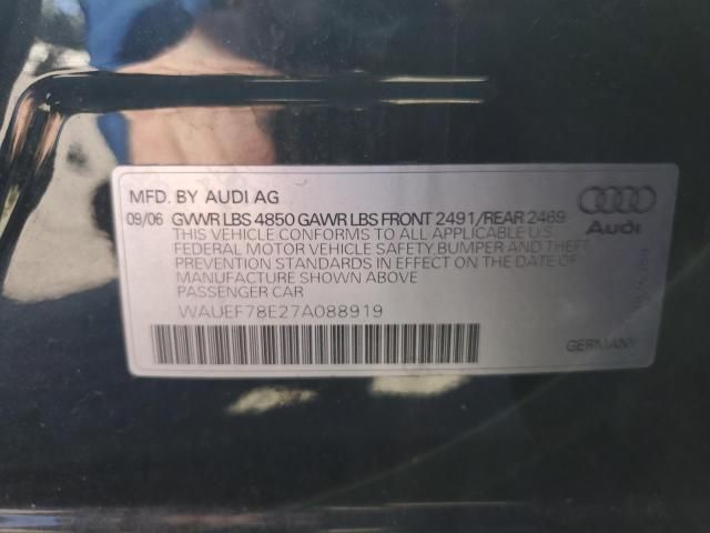 2007 Audi A4 S-LINE 2.0T Quattro Turbo