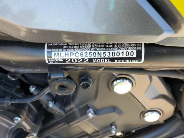 2022 Honda CBR500 RA