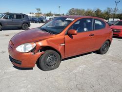 Hyundai Accent salvage cars for sale: 2010 Hyundai Accent Blue