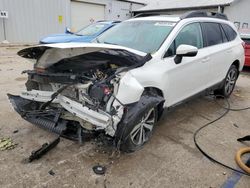 Salvage cars for sale from Copart Pekin, IL: 2018 Subaru Outback 3.6R Limited