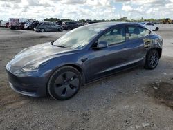 Salvage cars for sale from Copart Homestead, FL: 2023 Tesla Model 3