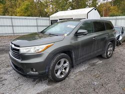 Toyota salvage cars for sale: 2015 Toyota Highlander Limited