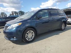 Toyota salvage cars for sale: 2012 Toyota Sienna XLE