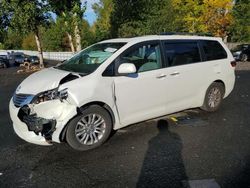 Toyota Sienna xle salvage cars for sale: 2015 Toyota Sienna XLE