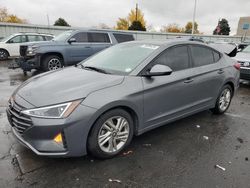 Hyundai salvage cars for sale: 2020 Hyundai Elantra SEL