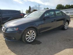 Salvage cars for sale from Copart Bowmanville, ON: 2010 Audi A4 Premium