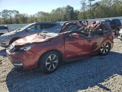 Subaru Forester salvage cars for sale: 2017 Subaru Forester 2.5I Premium