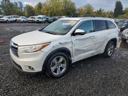 Toyota Highlander salvage cars for sale: 2016 Toyota Highlander Limited