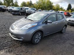 Nissan salvage cars for sale: 2016 Nissan Leaf SV