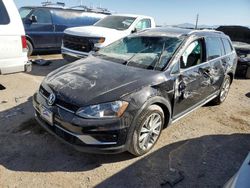 Volkswagen Golf salvage cars for sale: 2017 Volkswagen Golf Alltrack S