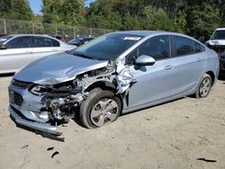 Chevrolet Cruze salvage cars for sale: 2018 Chevrolet Cruze LS