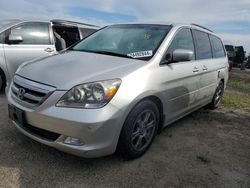 Honda Odyssey Touring salvage cars for sale: 2006 Honda Odyssey Touring