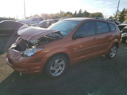 Pontiac Vibe salvage cars for sale: 2004 Pontiac Vibe